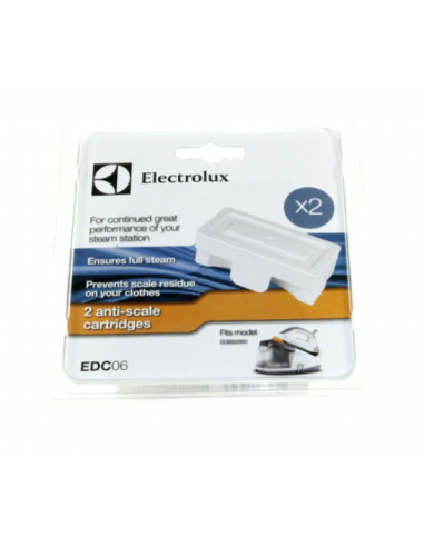 Set 2 cartuse anticalcar EDC 06 pentru statia de calcat cu abur Electrolux EDBS3350